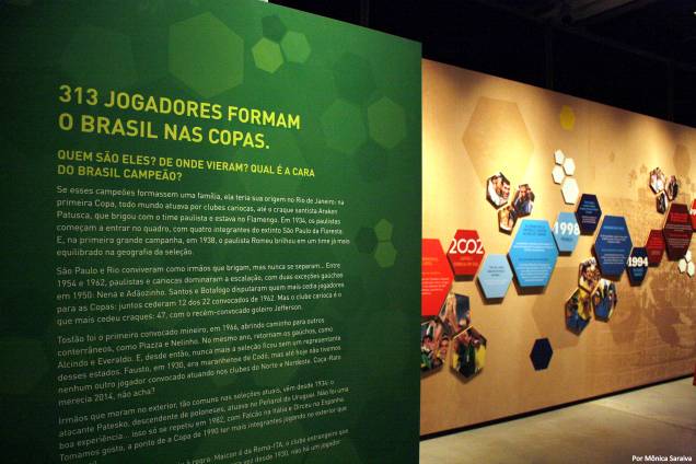 A exposição Brasil 20 Copas está em cartaz no Museu do Futebol