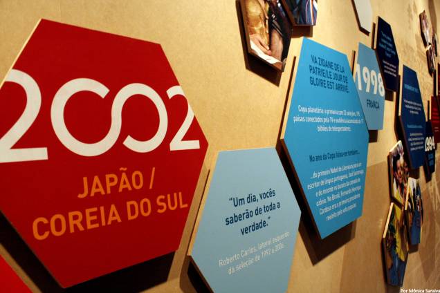 A exposição Brasil 20 Copas está em cartaz no Museu do Futebol