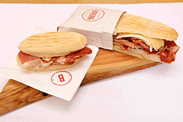 Brera: novo sanduíche leva presunto de Parma com 18 meses de maturação