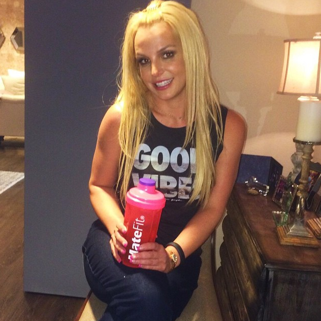 A cantora pop Britney Spears exibia longos cabelos loiros (Foto: Reprodução/Instagram)