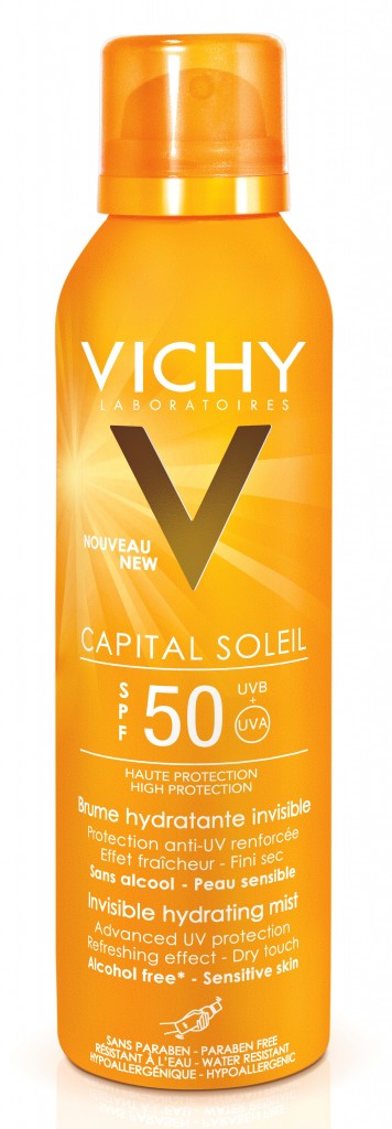 Bruma Hidratante FPS 50, de VICHY. Protetor solar corporal em spray com rápida absorção. Preço sugerido: R$ 79,90 (Foto: Divulgação) 