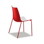 Cadeira 3D colour vermelha by Pedrali: de R$ 799,00 por R$ 450,00