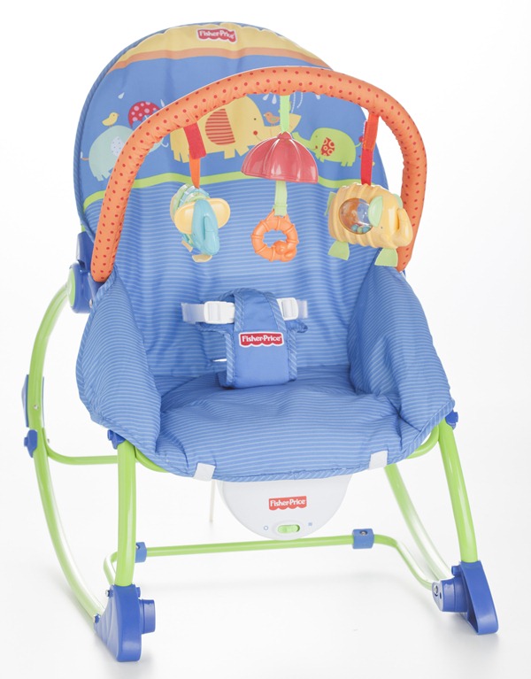 Cadeira de balanço com música e vibração, da Bebê Mix
