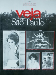 Capa da primeira edição de VEJA EM SÃO PAULO, que circulou nas páginas internas de VEJA em 1983
