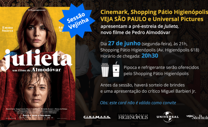 Cinema: Veja os filmes exibidos nesta segunda no Cinemark