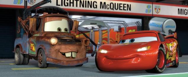 Mate e Relâmpago McQueen: na animação ‘Carros 2’, o guincho caipira aparece mais que o possante
