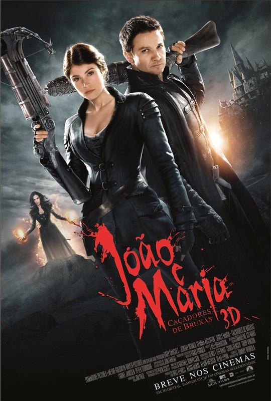 João e Maria - Caçadores de Bruxas: pôster do filme