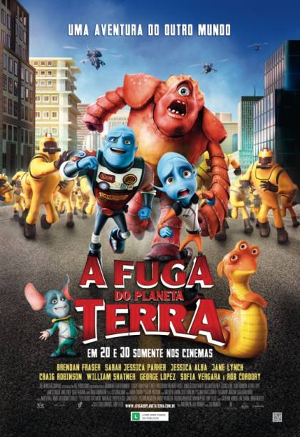 A Fuga do Planeta Terra: pôster do filme