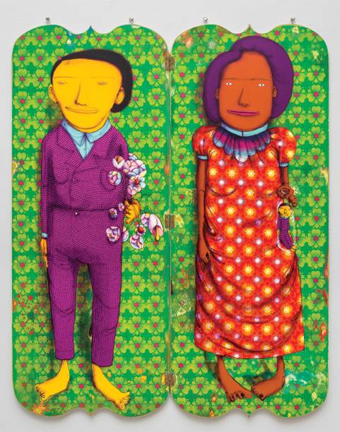 Tela <em>Casou Para Ver Como É</em>, que faz parte da exposição<em> A Ópera e a Lua</em>