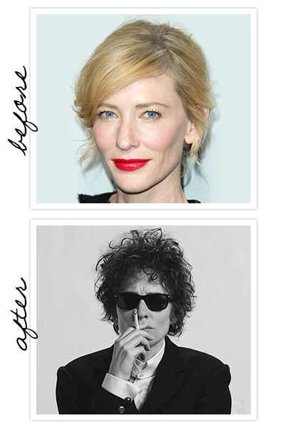Cate Blanchett foi uma das versões do cantor Bob Dylan em Não Estou Lá