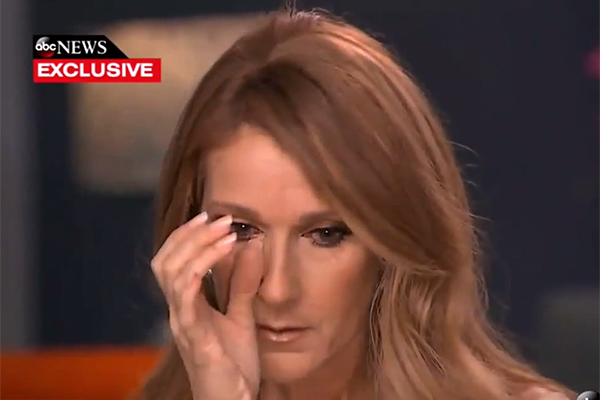 Celine Dion chora ao falar do câncer do marido em entrevista 