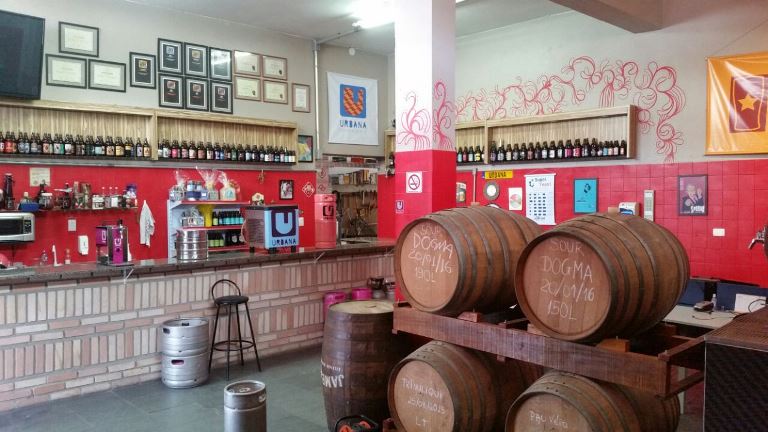 Ambiente da sede da Cervejaria Urbana, no Jabaquara (Foto: Divulgação)