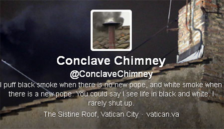 Habemus Papam: fumaça branca do conclave vira hit na web