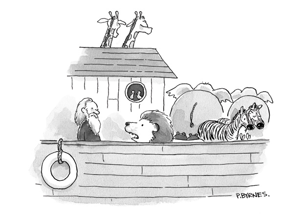 “Você precisa de mais duas gazelas.” (Crédito: Pat Byrnes / The Cartoon Bank)