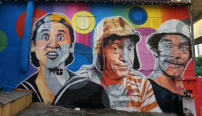 Chaves, Seu Madruga, Chiquinha e toda a turma são homenageados por  grafiteiros em São Paulo