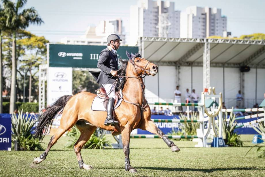 José Roberto Reynoso Fernandez Filho participou das Olimpíadas de Londres em 2012 e disputa o Classic Horse Show