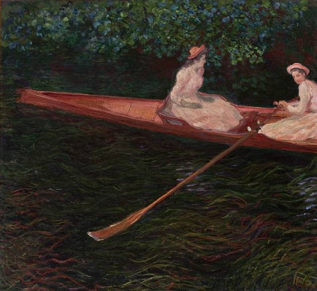 Claude Monet - A canoa sobre o Epte, circa 1890