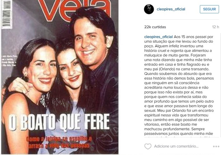 Cleo Pires desabafa sobre boatos envolvendo a sua família nos anos 1990