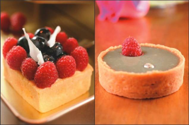 Duas tortas tentadoras: frutas vermelhas e pistache Duas tortas tentadoras: frutas vermelhas e pistache