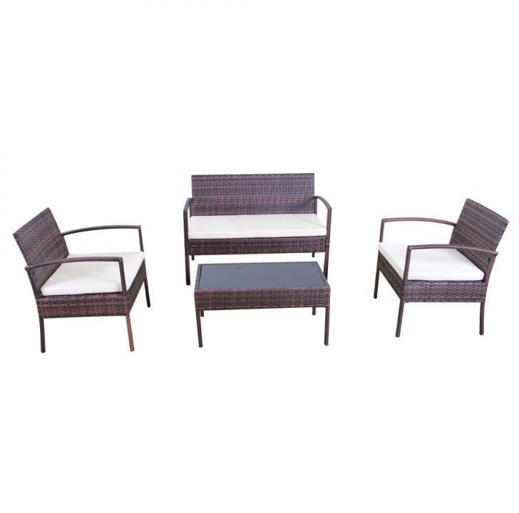 Conjunto de 2 Poltronas 1 Sofá e 1 Mesa de Centro 210000 - R$ 2199,99 por, no outlet R$ 799,90)