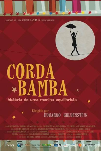 Cartaz do longa infantil Corda Bamba, História de Uma Menina Equilibrista