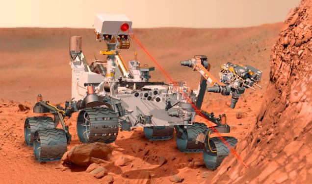 Sonda espacial Curiosity enviada a Marte pela Nasa
