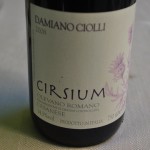 Tinto do Lazio: Cirsium di Olevano Romano Cesanese 2008, elaborado a 40 quilômetros de Roma