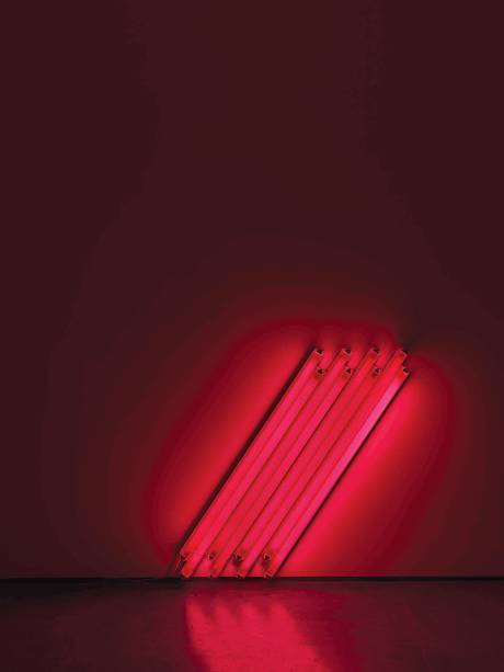 A obra de Dan Flavin: uma das vinte peças da seleção