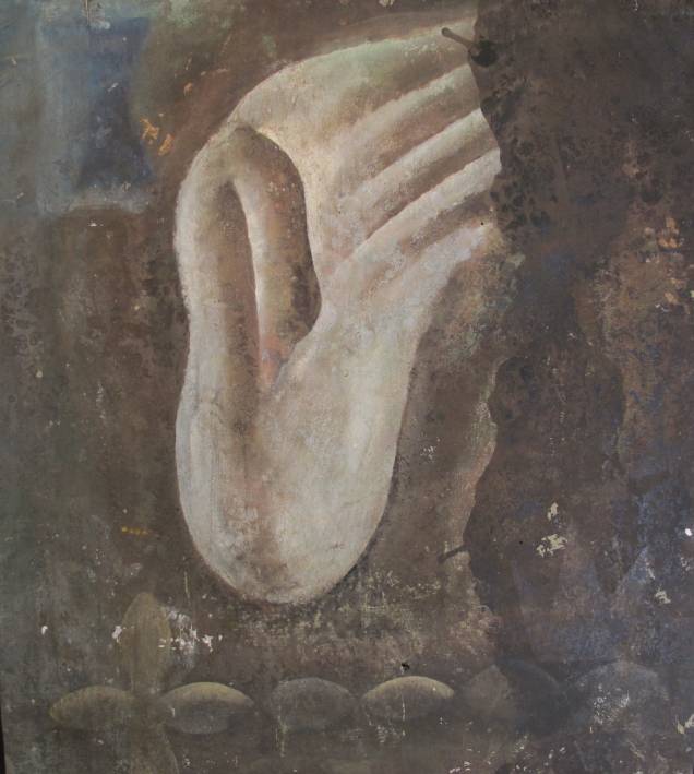 Óleo sobre tela de Daniel Senise (1988, 90x80 cm)