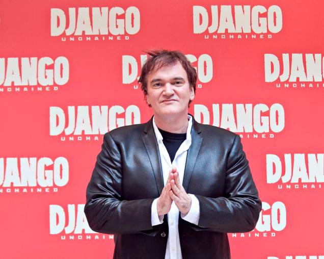 Quentin Tarantino na pré-estreia de Django Livre em Roma