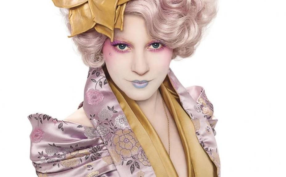 Figurino da personagem Effie, interpretado por Elizabeth Banks: exposição em cartaz no shopping Market Place