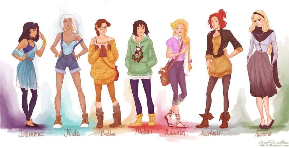 Conheça as princesas hipsters da Disney