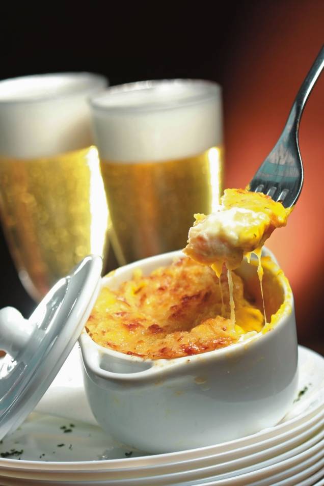 Escondidinho de camarão com catupiry e abóbora japonesa Escondidinho de camarão com catupiry e abóbora japonesa