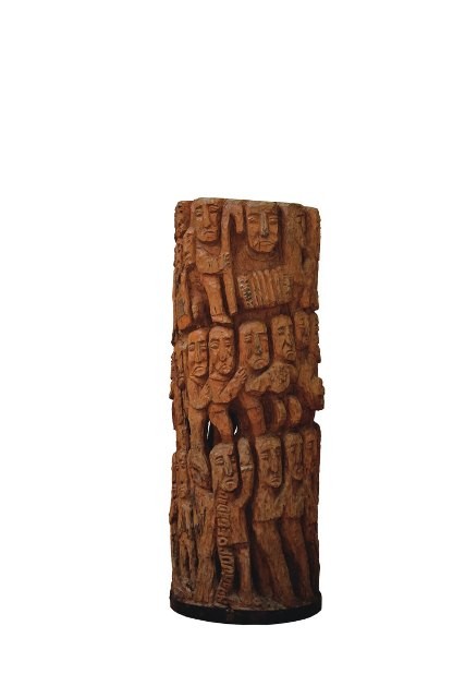 Escultura de madeira de Jadir João Egídio: focada na arte naïf