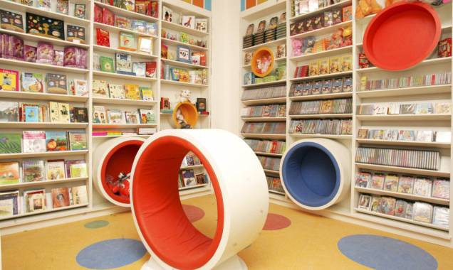 Espaço infantil da livraria Saraiva do Shopping Pátio Paulista