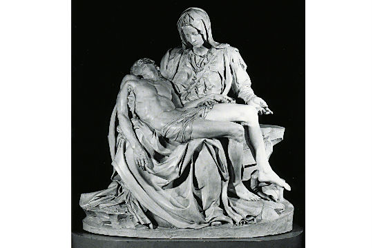 Pietà, de Michelangelo Buonarroti, molde de 1975, feito a partir do molde de 1930, feito a partir do original de 1499