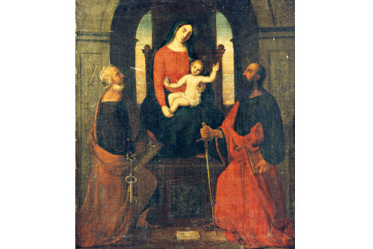 A Virgem Maria com o Menino Jesus entre São Pedro e São Paulo