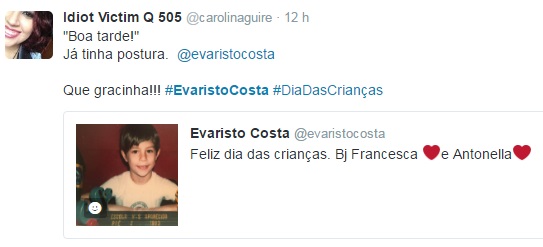 A internet não está sabendo lidar com a foto de Evaristo Costa quando criança