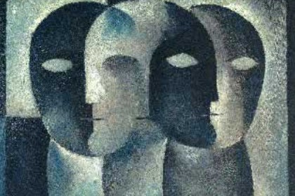 Nós (1926), de Ismael Nery: o óleo integra a coletiva Tesouros da Coleção Roberto Marinho, na BMF&Bovespa