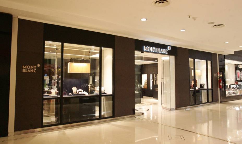 Fachada da loja da MontBlanc do Shopping Higienópolis