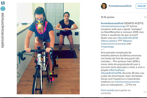 Fernanda Souza dá dica de saúde e provoca polêmica no Instagram