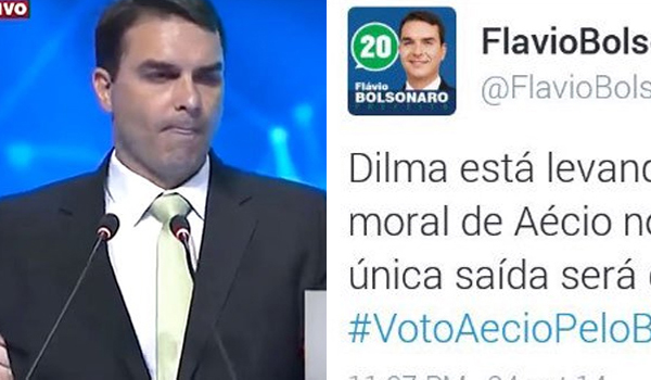 Após polêmica em debate, um tuíte antigo de Flávio Bolsonaro está dando o que falar na internet