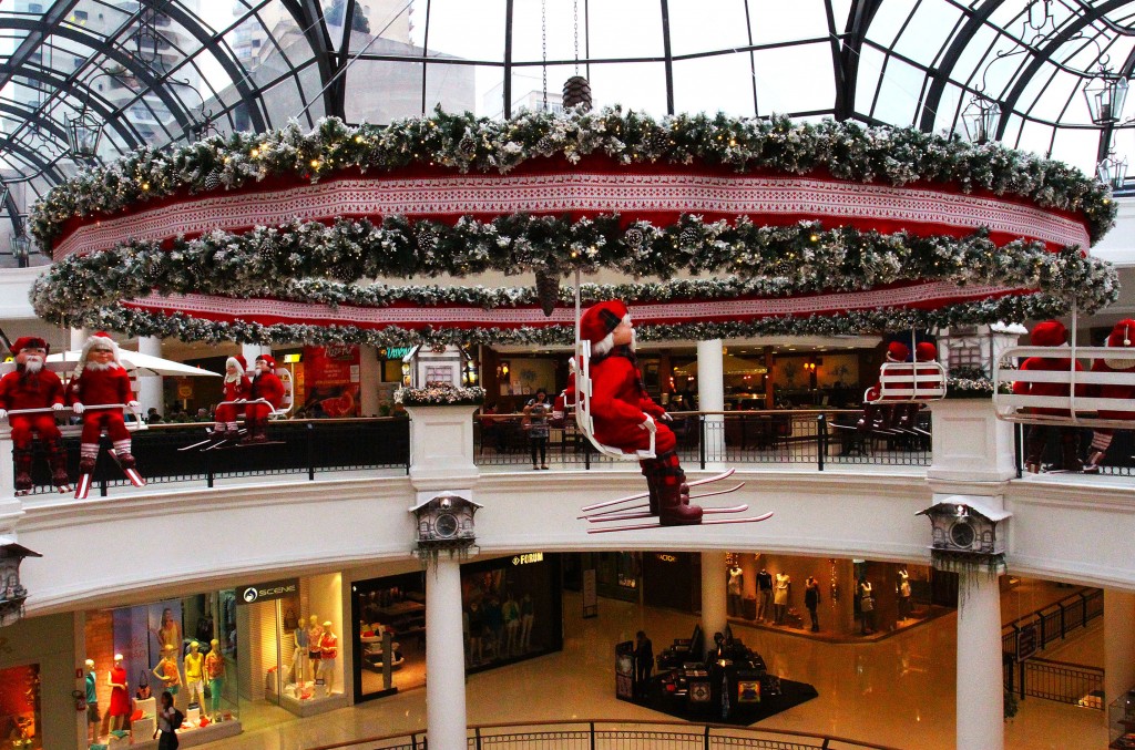 Decoração natalina do Shopping Iguatemi (Foto: IVAN DIAS)