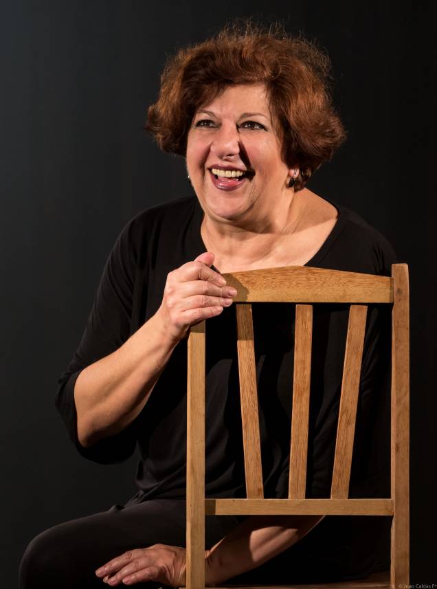 A atriz Jandira Martini na peça Prof! Profa!" A atriz Jandira Martini na peça Prof! Profa!"