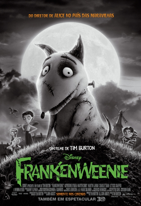 Pôster de Frankenweenie: novo filme de Tim Burton