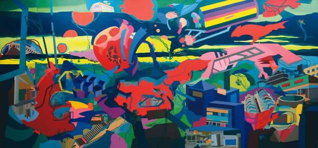 Perambulando, de Franz Ackermann, integra Se Não Neste Tempo — Pintura Alemã Contemporânea: 1989-2010, a melhor mostra de 2010 Perambulando, de Franz Ackermann, integra Se Não Neste Tempo — Pintura Alemã Contemporânea: 1989-2010, a melhor mostra de 2010