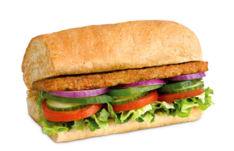 O sanduíche vegano do Subway: presente em outros países do mundo (Foto: Reprodução)