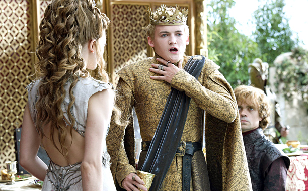 Rei Joffrey passado com o anúncio 