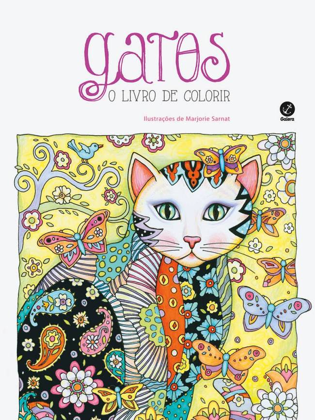 gatos livro de colorir