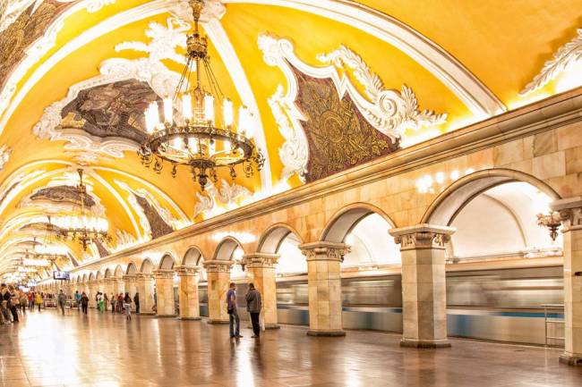 Estação de Metrô Komsomolskaya - Moscou